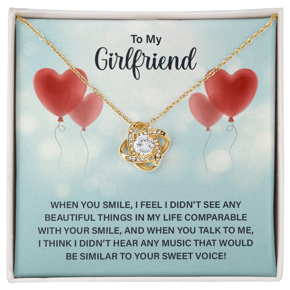 Girlfriend Gift Jewelry For Her, To My Girlfriend Necklace From Boyfriend Xmas