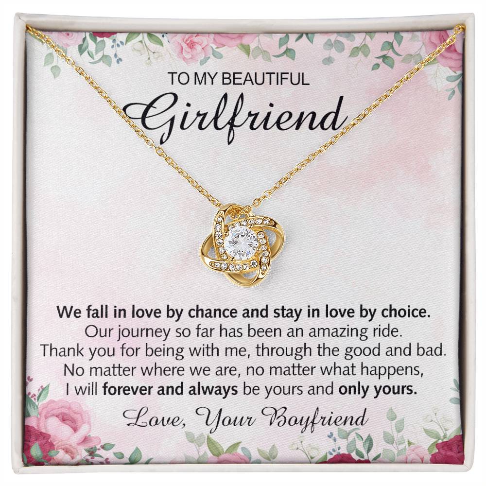 To My Girlfriend Necklace, Boyfriend Girlfriend Valentine Necklace Gifts for Her