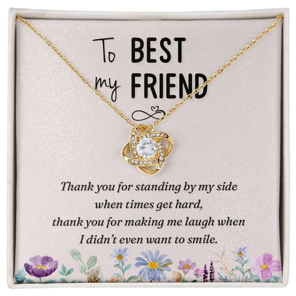 To My Best Friend Necklace Gift For Her On Xmas, Thank You Jewelry For Friend