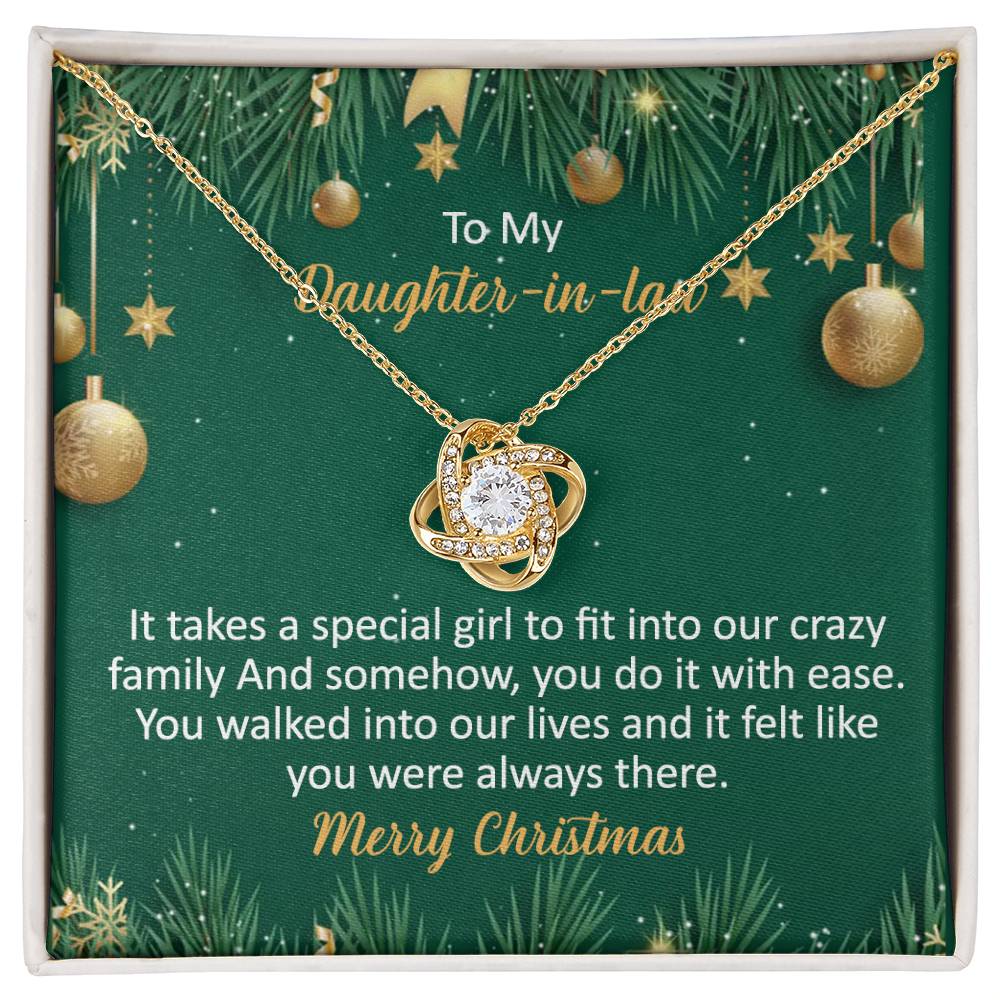 To My Daughter-In-Law Necklace Gift from Dad And Mom To Daughter-InLaw Christmas