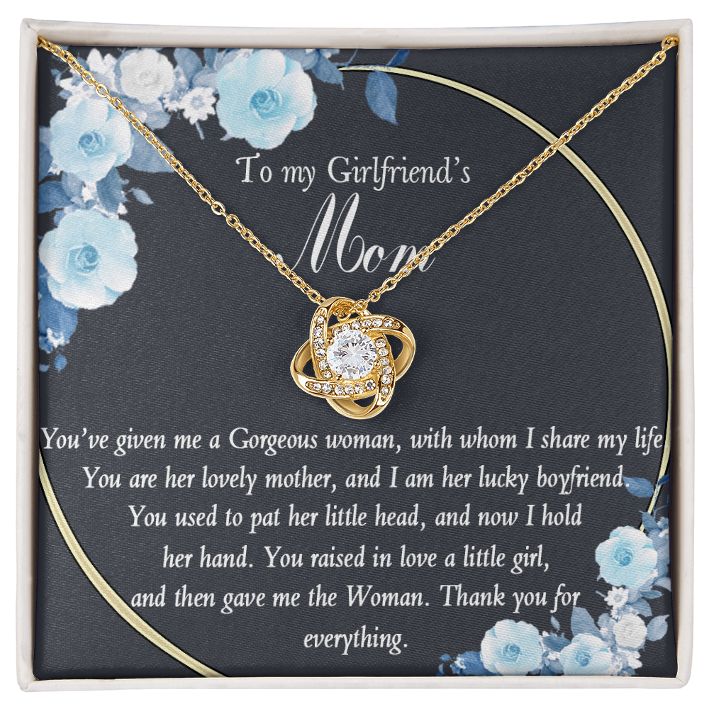 To My Girlfriends Mom Necklace From Daughter, Son On Mother's Day Gift For Her On Christmas, Anniversary, Birthday Gifts