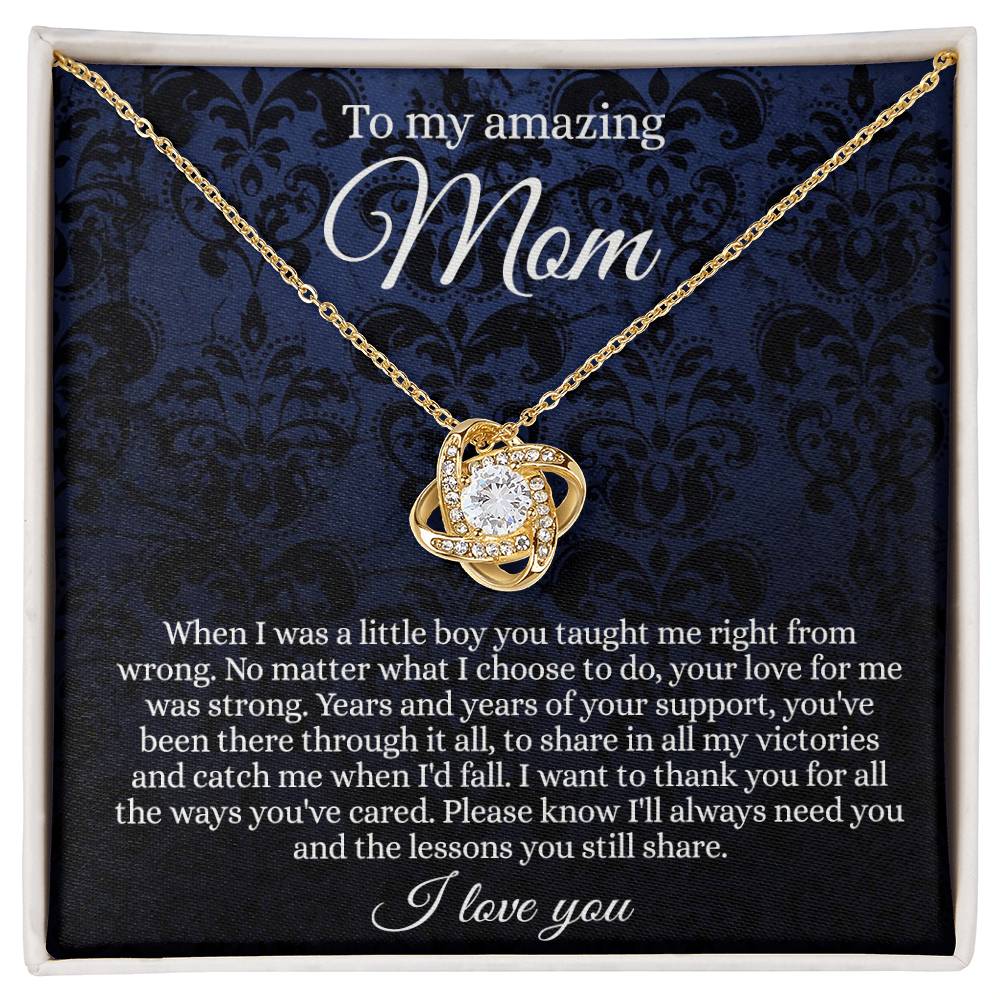To My Amazing Mom Necklace From Daughter With Card And Box Gift For Mom, Loving Mom, Thank You Mom Gift Necklae, Jewelry Gift For Women On  Mother's Day Necklace Anniversary, Birthday Gift For Her