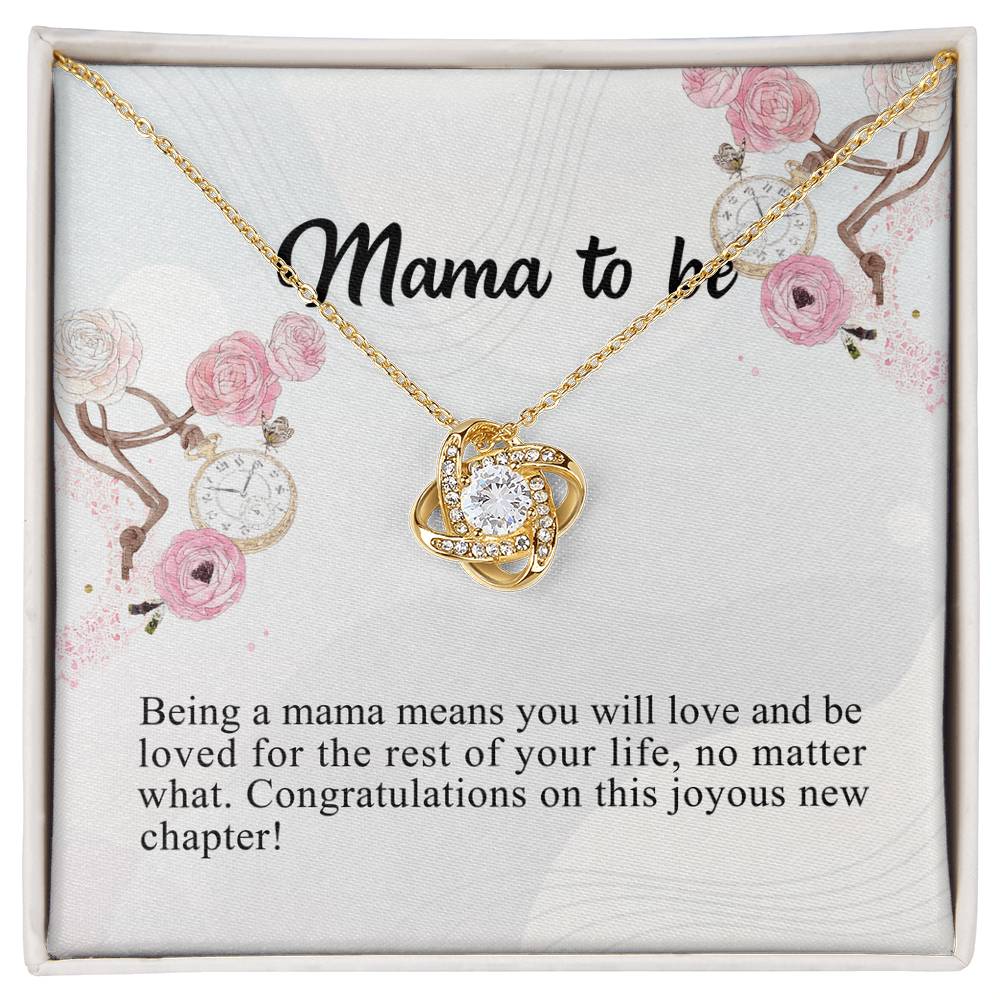 To My Mom Necklace Gift From Son, Happy Mother's Day Love Knot Pendant For Mom On Birthday, Anniversary Necklace Gift Love With Your Son For Mom, Mother Gift Necklace To Son, Mamato Be Gift Necklace