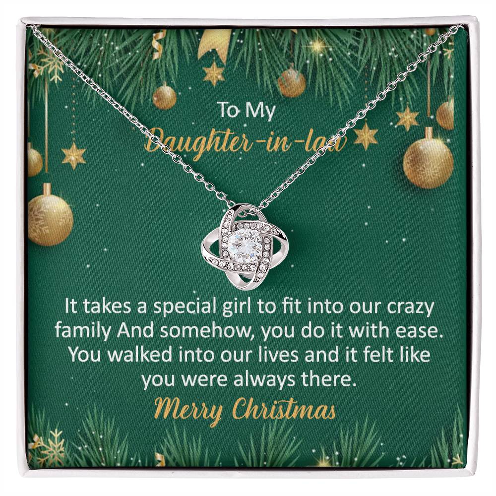 To My Daughter-In-Law Necklace Gift from Dad And Mom To Daughter-InLaw Christmas