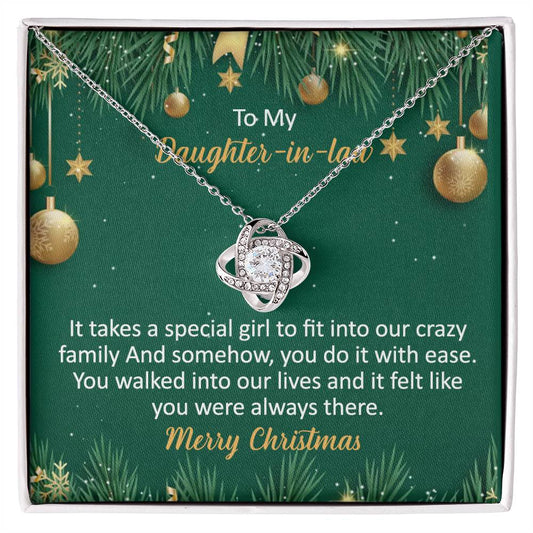 To My Daughter-In-Law Necklace Gift from Dad And Mom To Daughter-InLaw Christmas