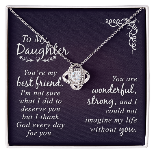 Daughter Gift Necklace - Mother And Daughter Necklace, Birthday Gifts For Daughter, To My Daughter Necklace From Mom, Jewelry Gift For Girls, Daughter On Birthday, Graduation Gift, Christmas