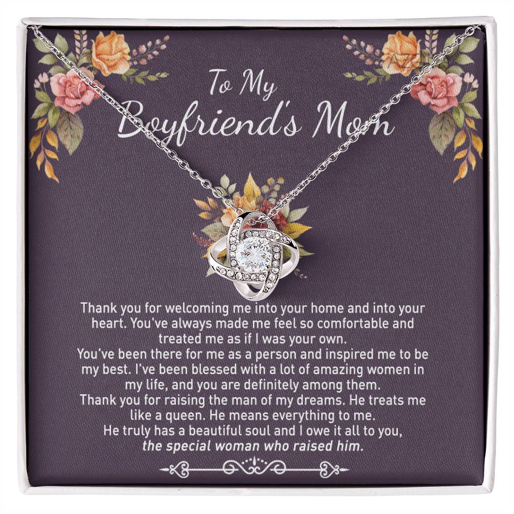 To My Boyfriend's Mom Necklace From Girlfriends Mom, Mother's Day Necklace, Necklace Gift For Boyfriend's Mom, Boyfriends Mom Gift Necklace, Presents for Mom Necklace for Women On Anniversary