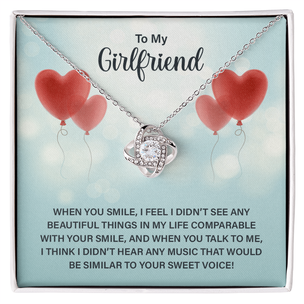Girlfriend Gift Jewelry For Her, To My Girlfriend Necklace From Boyfriend Xmas