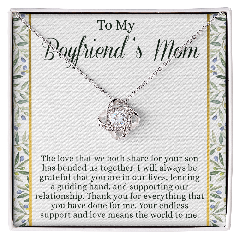 To My Boyfriend's Mom Necklace From Girlfriend Mom, Customize Name Gift Necklace For Boyfriend's Mom Gift Mothers Day Necklace For Boyfriends Mom From Girlfriend, Presents for Mom Necklace for Women