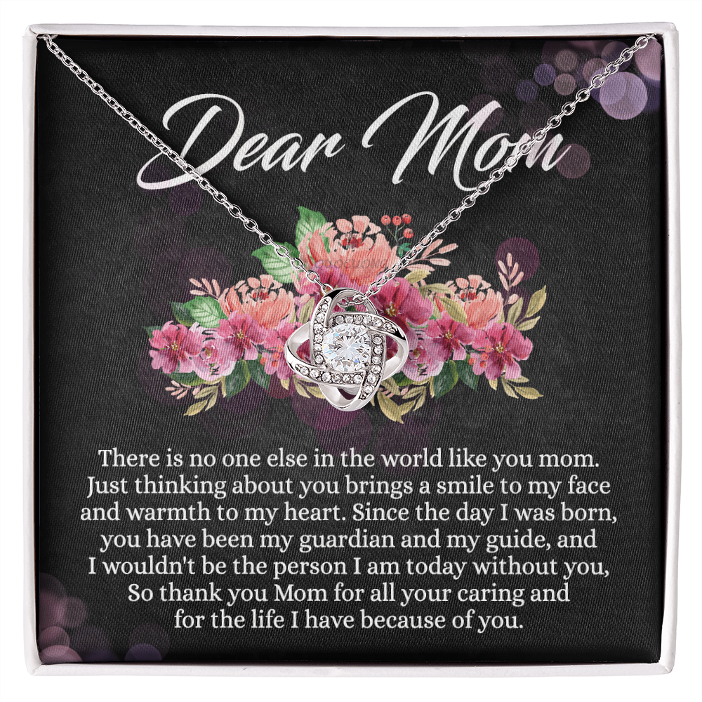 Dear Mom Gift Necklace, To My Mom Necklace From Daughter, Thank You Mom Necklace, Jewelry Gift For Mom On Mother's Day, Anniversary, Birthday Gift Jewlry For Women, Mother And Daughter Necklaces
