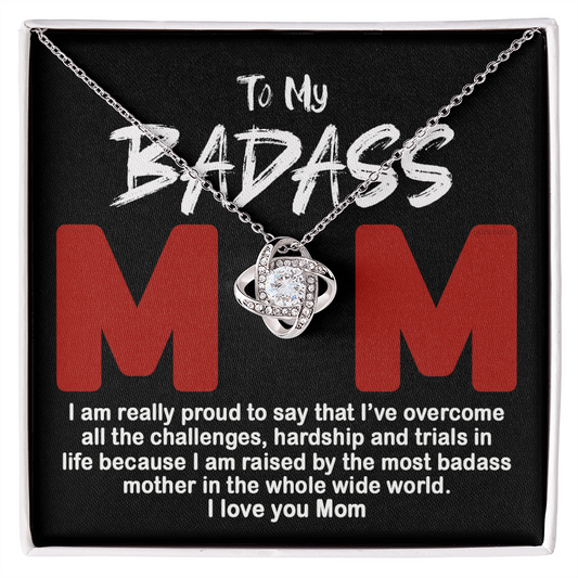 To My Badass Mom Necklace Badass Mom Gift, Jewelry For Step Mom On Mother's Day