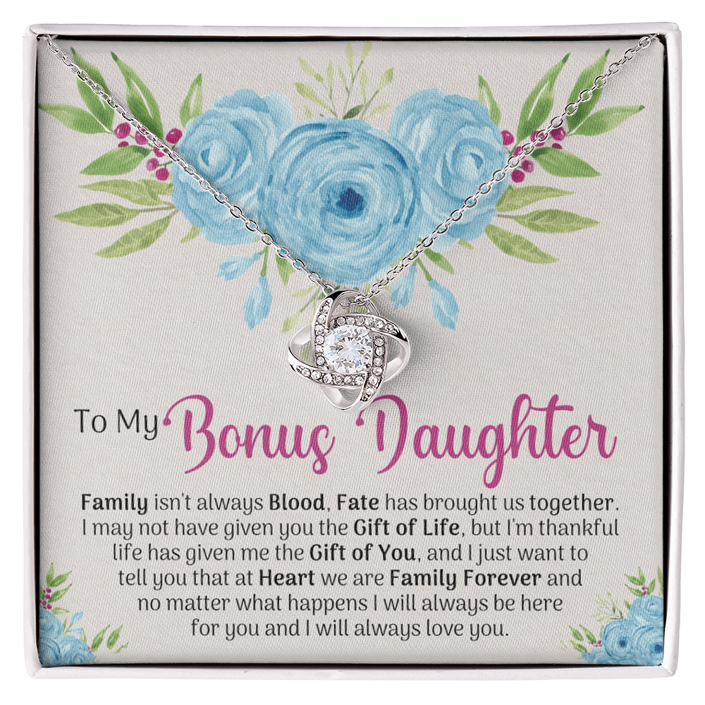 To My Bonus Daughter Gift Necklace, Bonus Daughter Gift Necklace, Step Daughter Necklace Gifts For Stepdaughter Gifts For Bonus Daughter , Step Daughter Gifts Jewelry Gift For Girls, Bonus Daughter