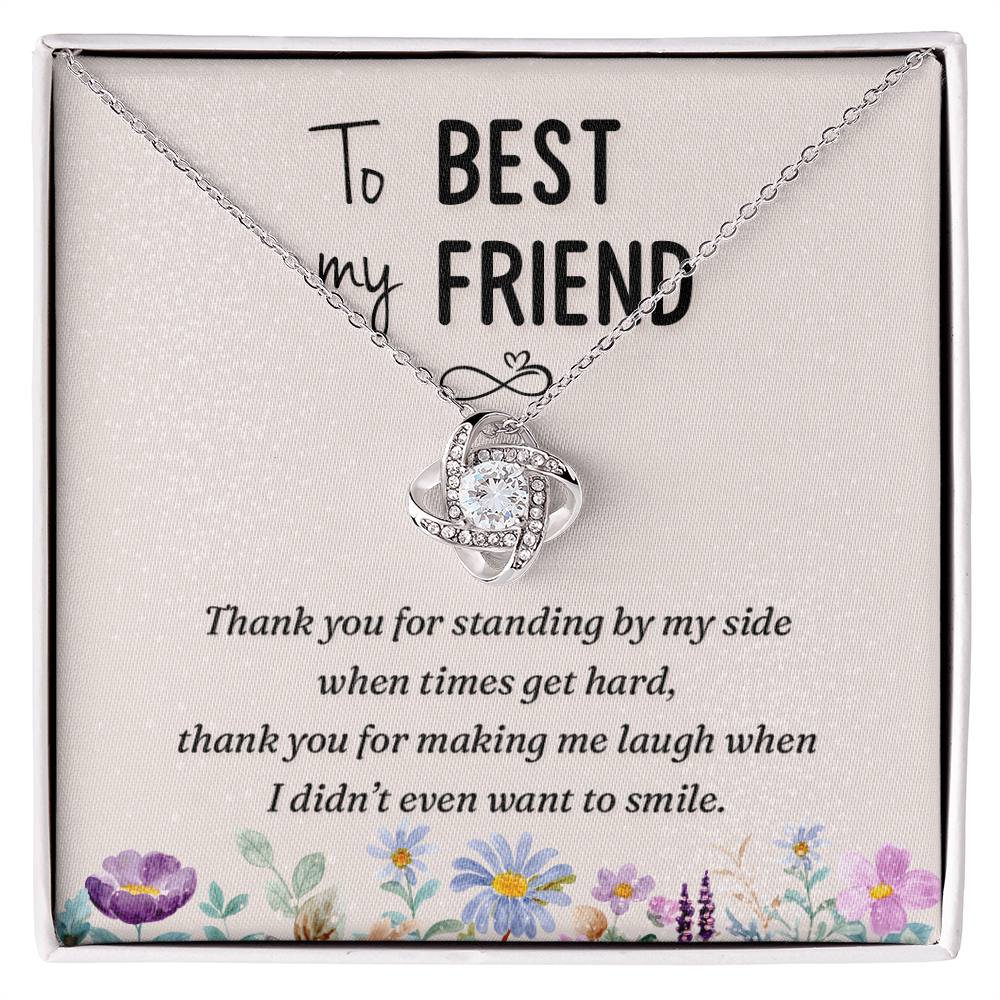 To My Best Friend Necklace Gift For Her On Xmas, Thank You Jewelry For Friend