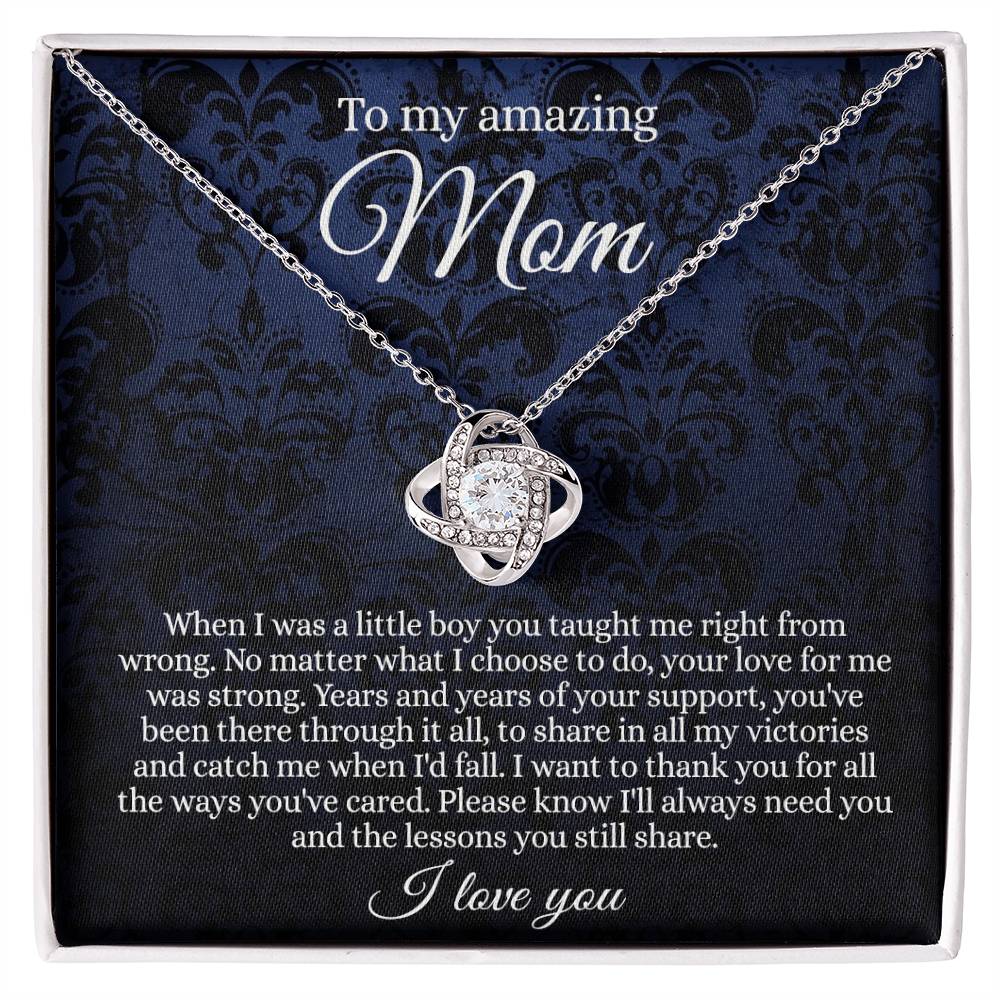 To My Amazing Mom Necklace From Daughter With Card And Box Gift For Mom, Loving Mom, Thank You Mom Gift Necklae, Jewelry Gift For Women On  Mother's Day Necklace Anniversary, Birthday Gift For Her
