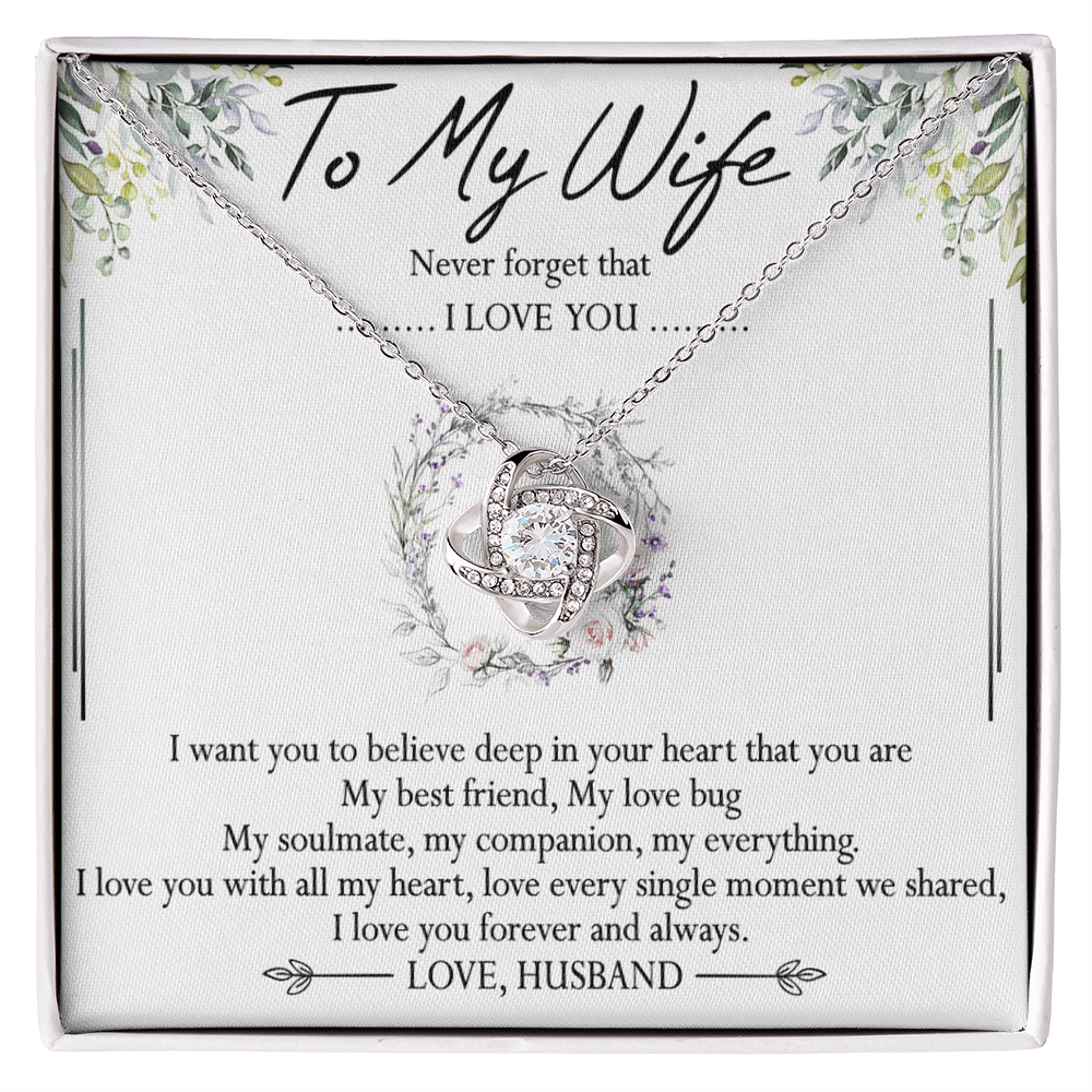 To My Wife Necklace, Necklace For Wife From Husband, To My Soulmate Necklace For Women, Soulmate Jewelry For Wife Beautiful Soulmate Gifts For Her Girlfriend Necklace Future Wife Gift Necklace