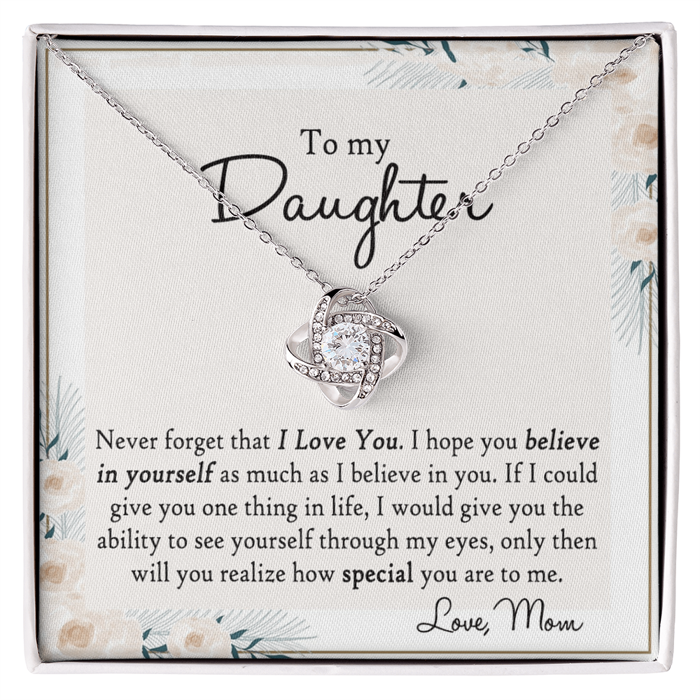 Mother And Daughter Gift Necklace Pendant - To My Daughter Necklace From Mom, Jewelry Gifts for Girls, Little Girls Mother To Daughter Jewelry Gift Present for Birthday Graduation Gift Christmas