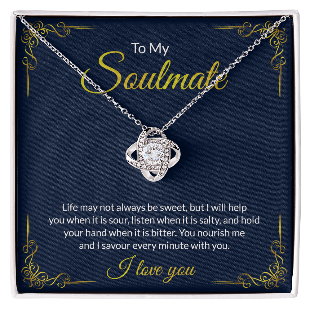 Soulmate Gift Necklace For Her To My Soulmate Necklace From Husband, Boy Friend To Soulmate Love Necklace Gift For Her Soulmate Jewelry Gift Her Gift Necklace for Her Romantic, Girlfriend Gift