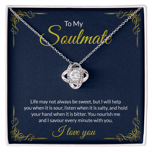Soulmate Gift Necklace For Her To My Soulmate Necklace From Husband, Boy Friend To Soulmate Love Necklace Gift For Her Soulmate Jewelry Gift Her Gift Necklace for Her Romantic, Girlfriend Gift