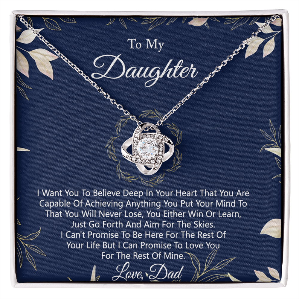 Gift Necklace For Daughter from Dad - Father And Daughter Necklace, for Daughter Gift from Dad To My Daughter Necklace Daughters Birthday Christmas Jewelry Gift for Girls Women, Daughter