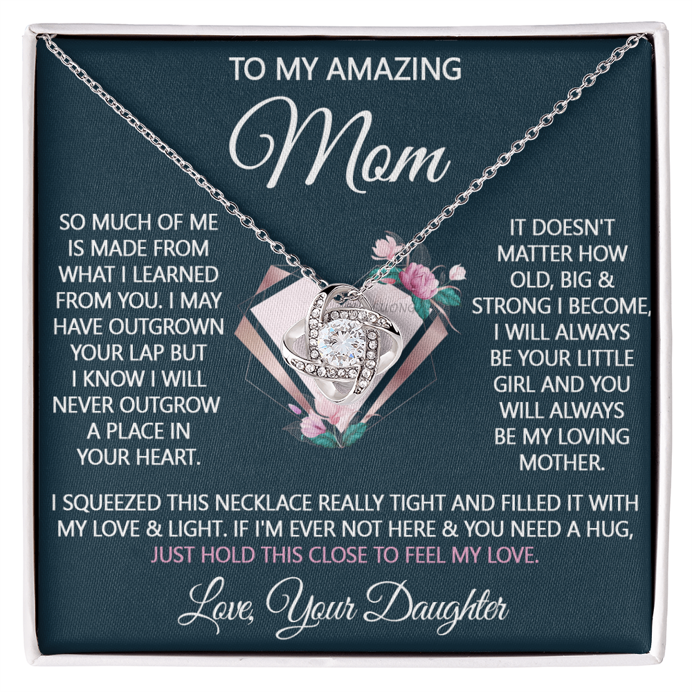 To My Amazing Mom Necklace From Daughter, Amazing Mom Gift Necklace On Birthday Gift, Anniversary, Mother's Day, Jewelry Gift For Women, Bonus Mom, Mother And Daughter Necklaces Gift For Her