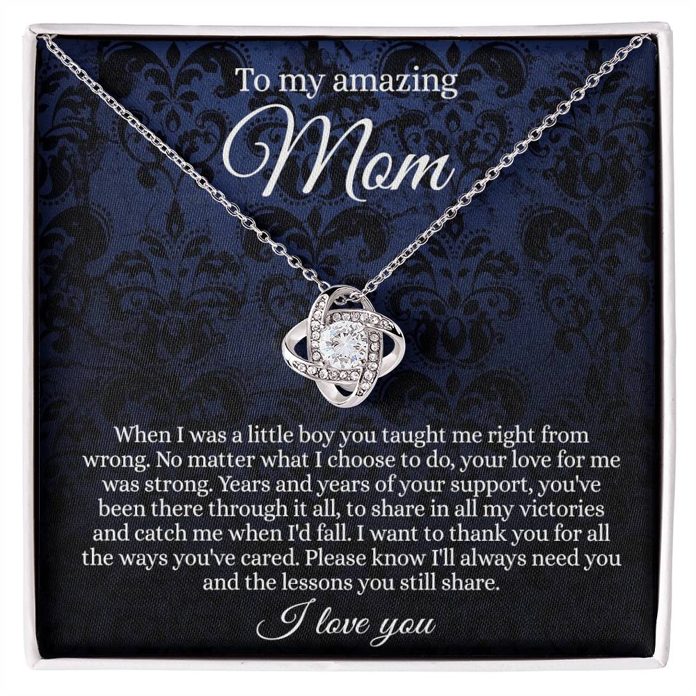 To My Amazing Mom Necklace From Daughter With Card And Box Gift For Mom, Loving Mom, Thank You Mom Gift Necklae, Jewelry Gift For Women On  Mother's Day Necklace Anniversary, Birthday Gift For Her