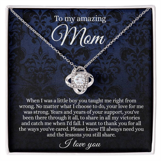 To My Amazing Mom Necklace From Daughter With Card And Box Gift For Mom, Loving Mom, Thank You Mom Gift Necklae, Jewelry Gift For Women On  Mother's Day Necklace Anniversary, Birthday Gift For Her
