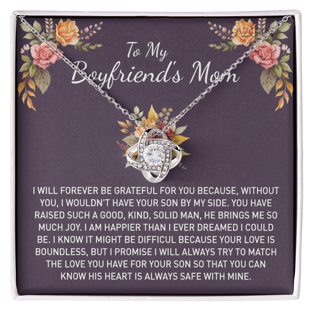 To My Boyfriends Mom Necklace From Girlfriends, Gift Necklace For Boyfriends Mom Gift Necklace, Mother's Day Necklace Gift for Bf Mom, Mothers Day Necklace For Boyfriends Mom From Girlfriend