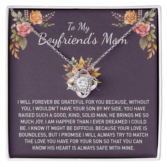 To My Boyfriends Mom Necklace From Girlfriends, Gift Necklace For Boyfriends Mom Gift Necklace, Mother's Day Necklace Gift for Bf Mom, Mothers Day Necklace For Boyfriends Mom From Girlfriend