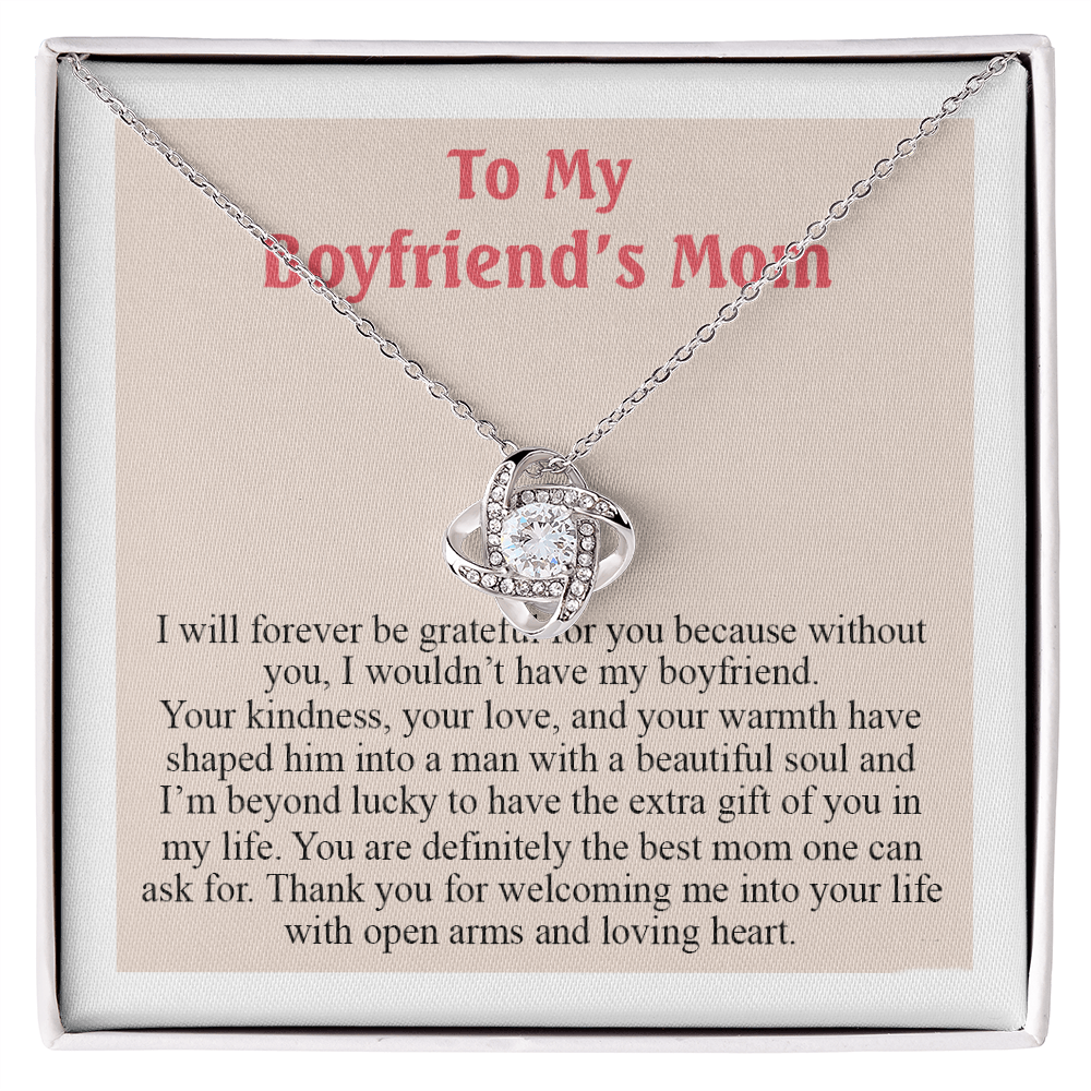 To My Boyfriend's Mom Necklace From Girlfriend, Gift Necklace for My Boyfriend's Mom On Mothers Day, Christmas, Anniversary, Mother's Day Necklace Gift For Boyfriend's Mom, Jewelry For Her