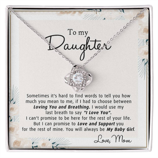 Gift Necklace For Daughter from Mom, Mother And Daughter Necklace Pendant Jewelry Gift for Girls Daughter Graduation Gift from Mother To My Daughter Necklace Gift Unique Grown Up Daughter