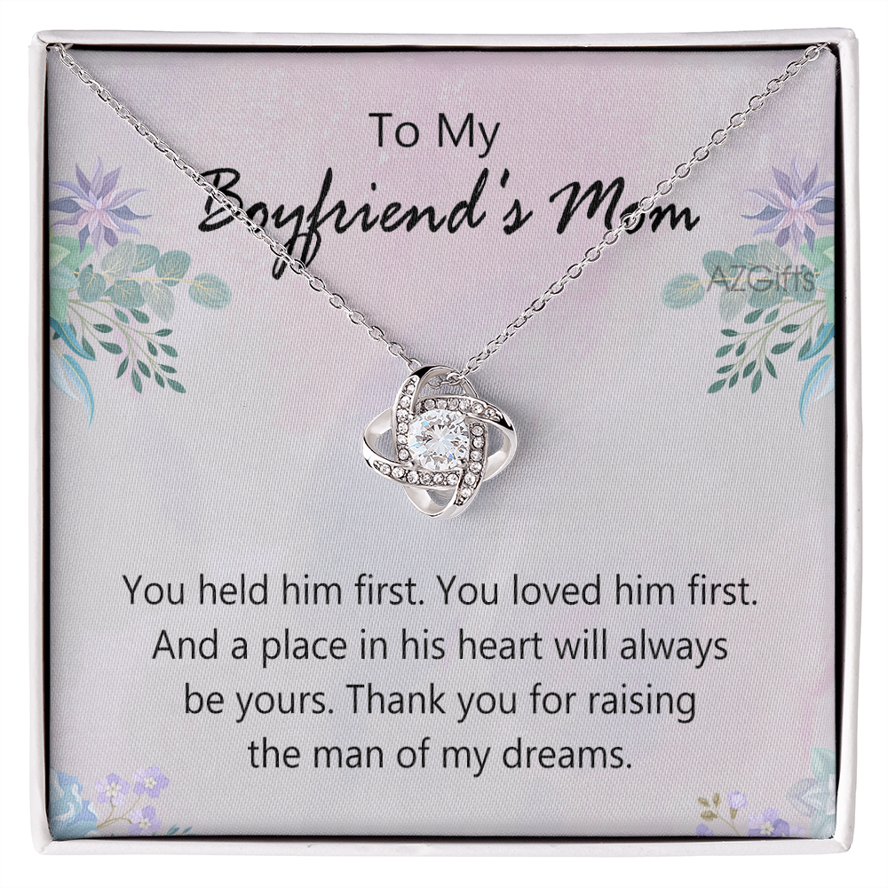 To My Boyfriends Mom Necklace From Girlfriend, Jewelry For Boyfriends Mom, Presents For Mom Necklace for Women, Boyfriends Mom Gifts Necklace On Mother's Day, Birthday, Christmas, Thanksgiving