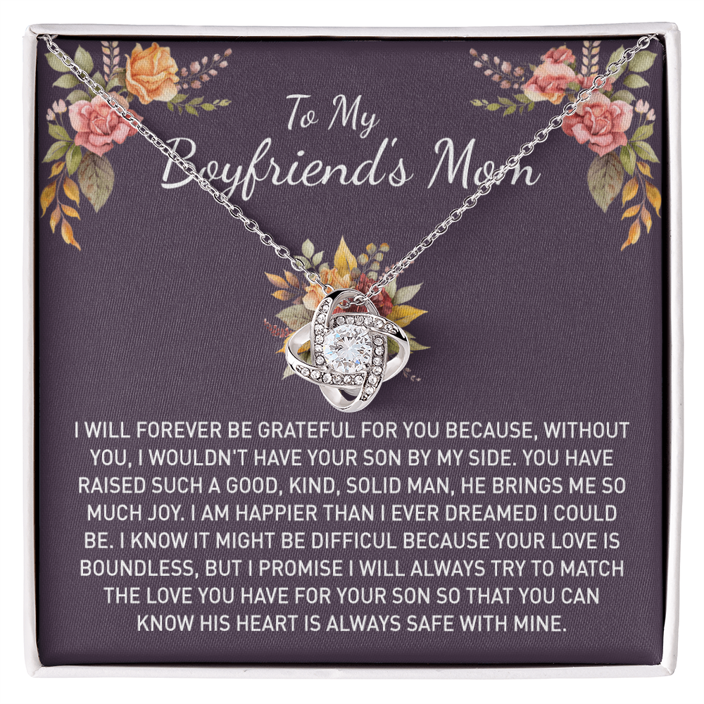 To My Boyfriends Mom Necklace From Girlfriends, Gift Necklace For Boyfriends Mom Gift Necklace, Mother's Day Necklace Gift for Bf Mom, Mothers Day Necklace For Boyfriends Mom From Girlfriend