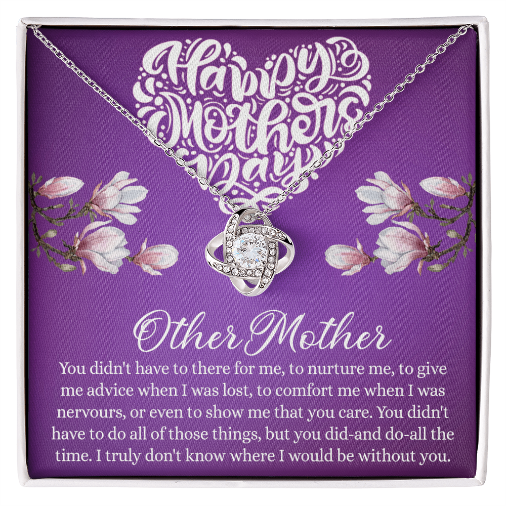 Happy Mother Day Necklace, Other Mother Love Knot Necklace Gift From Daughter, Mother And Daughter Gift Necklace Personalized Gift Necklace For Mother Pendant, Love Knot Necklace Gift For Women