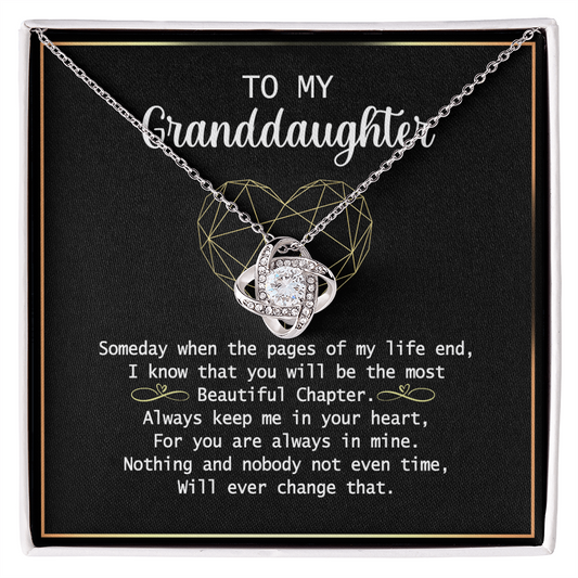 Granddaughter Gift Necklace Granddaughter Gifts from Grandma Grandmother, Birthday Graduation Valentines Day Gifts for Teen Girls Granddaughter Jewelry Gift For Girls, To My Granddaughter Necklace