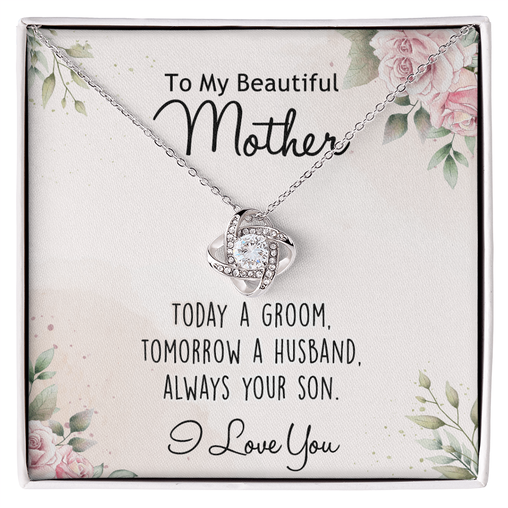 Mother's Day Necklace Gift For Her, To My Mom Necklace From Daughter, Beautiful Mother Love Knot Necklace Gift For Mom mazing Mom, Bonus Mom On Mothers Day, Anniversary, Birthday, Jewelry For Mother