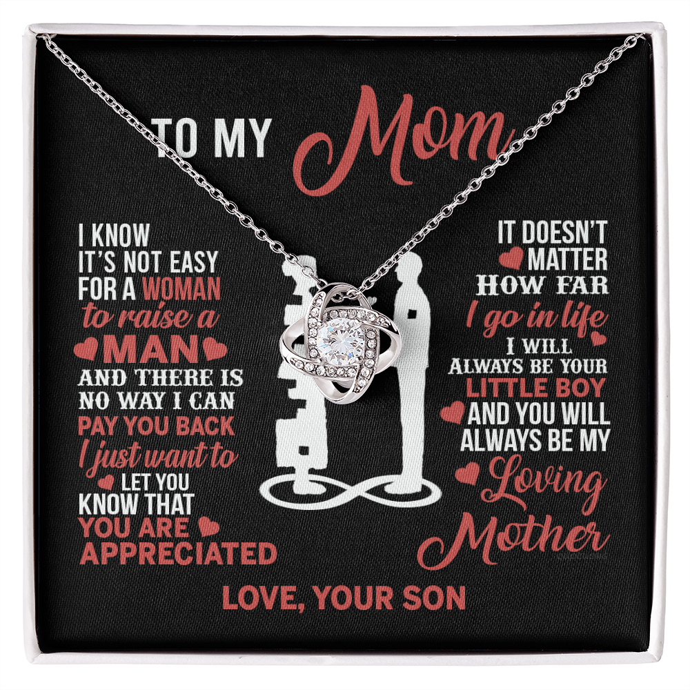Mom Necklace Mothers Day Gift From Son To My Mom Forevere Love Necklace Gift Mom
