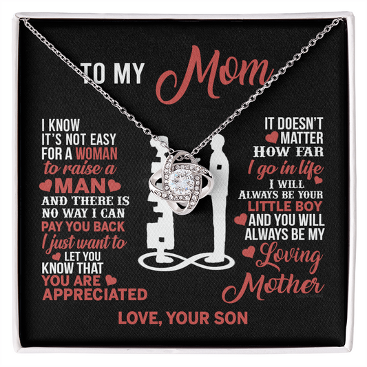 Mom Necklace Mothers Day Gift From Son To My Mom Forevere Love Necklace Gift Mom