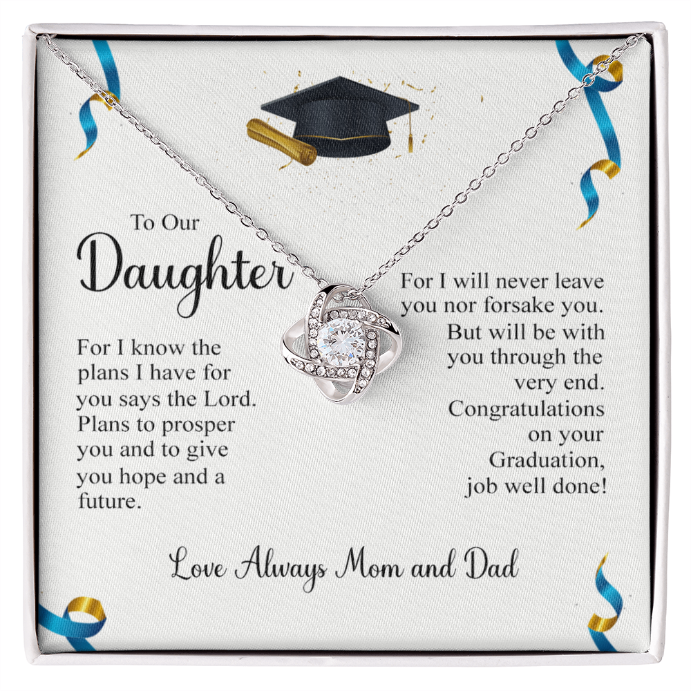 To My Daughter Necklace from Mom, Graduation Gift Necklace, Pendant Gift for Daughter, Graduation Gift for Her, High School, College Grad, Senior Graduation, Class of Necklace, Jewelry For Girls