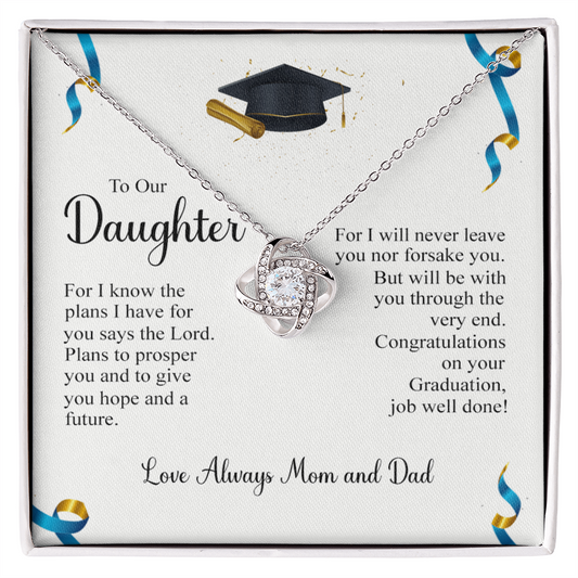 To My Daughter Necklace from Mom, Graduation Gift Necklace, Pendant Gift for Daughter, Graduation Gift for Her, High School, College Grad, Senior Graduation, Class of Necklace, Jewelry For Girls