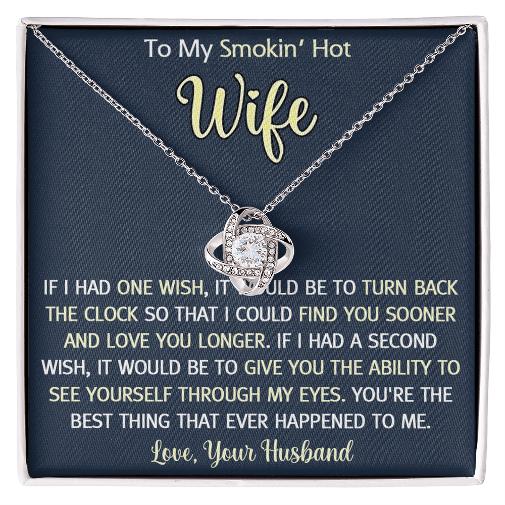 Gift Necklace For Wife, Birthday Gifts Necklace For Wife From Husband Pendant, Valentines Day Find You Sooner Jewelry Box Pendant Personalized Custom Romantic Gift Necklace For My Best Wife Ever