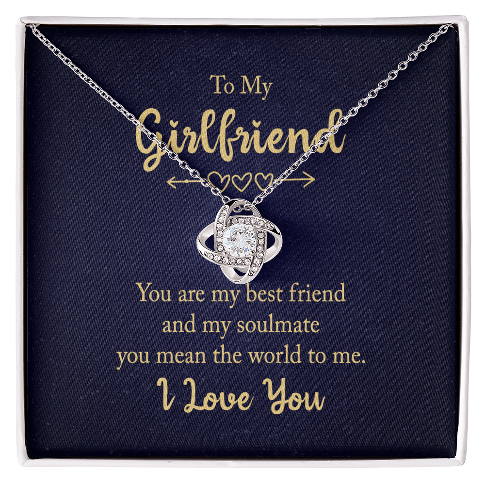 To My Girlfriend Knot Necklace From Boyfriend My Friend My Soulmate Gift On Xmas