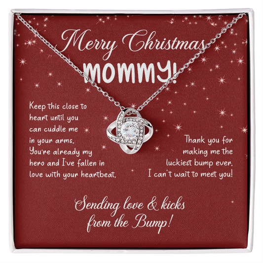 To My Mom Christmas Necklace Christmas Gift For Mom To Be First Time Mommy Gift