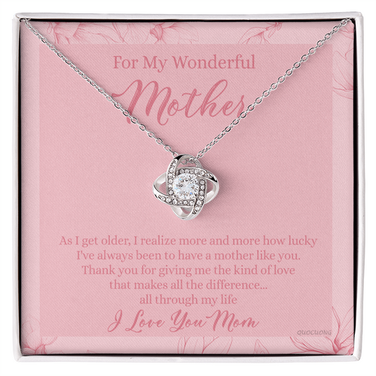 To My Mom Necklace From Son, My Wonderful Mother And Son Necklace Gift For Mom, Jewelry For Women, Wonderful Mom Gift Necklace, Gifts for Mom on Birthday Mother's Day Wedding Valentine Christmas