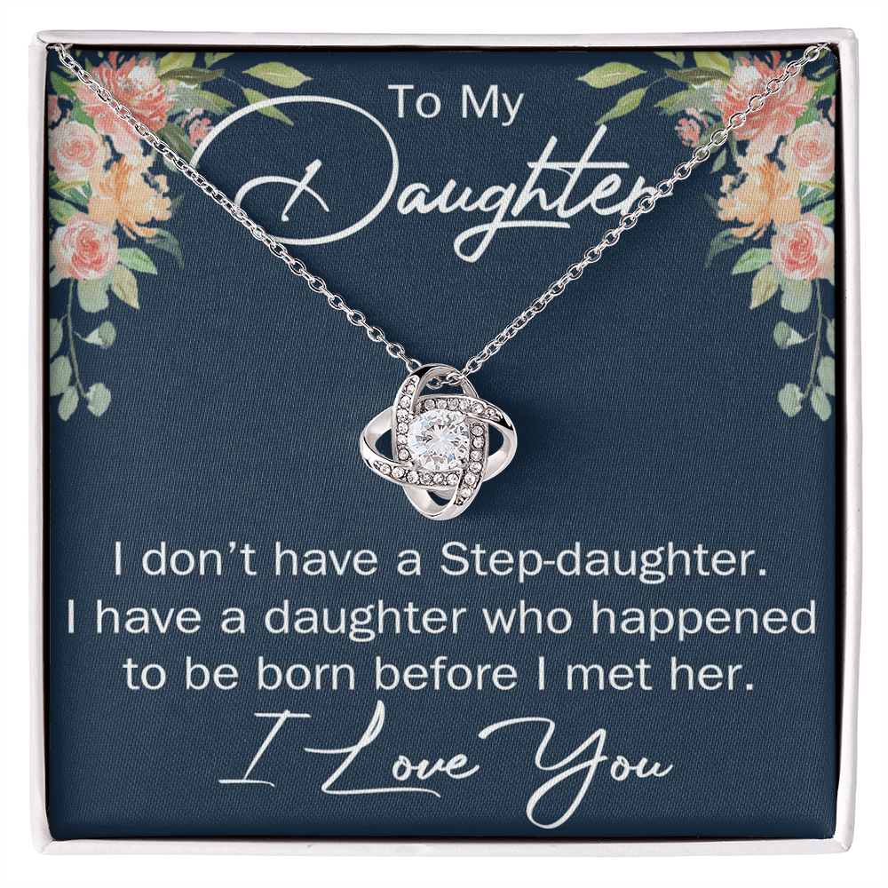 To My Daughter Necklace Gift From Mom Or Dad, Necklace Pendant for Daughter Gift On Graduation Gift Christmas Birthday Gift for Daughter Gift Set Jewelry Gift for Girls, Her Step Daughter Necklace