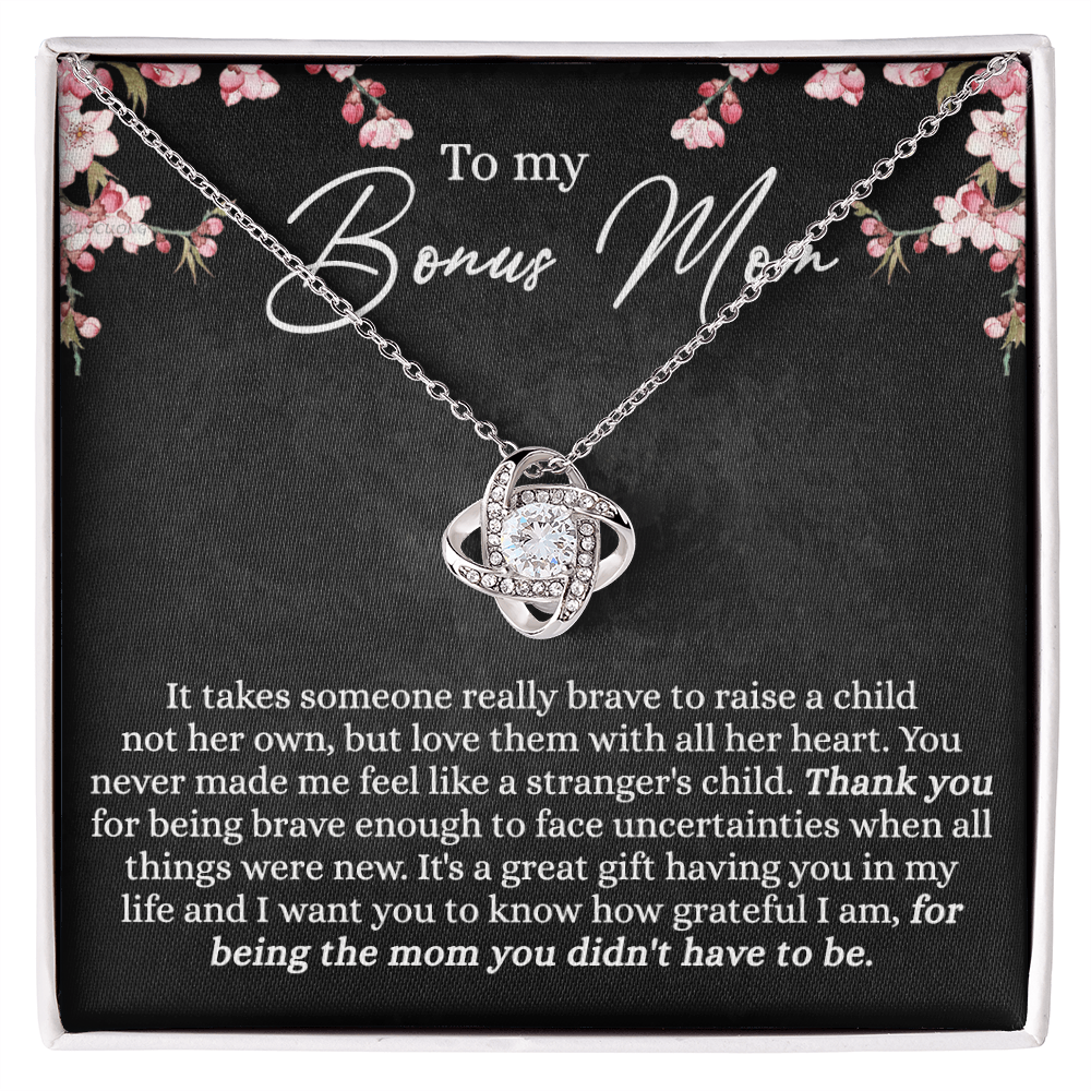 Bonus Mom Gift Necklace, To My Bonus Mom Necklace From Bonus Son, Mother And Son Gift Necklace Gift For Her, Bonus Mother Gift Necklace On Mothers Day, Birthday Gift Anniversary, Jewelry For Women
