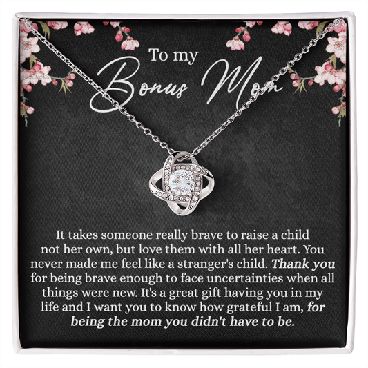 Bonus Mom Gift Necklace, To My Bonus Mom Necklace From Bonus Son, Mother And Son Gift Necklace Gift For Her, Bonus Mother Gift Necklace On Mothers Day, Birthday Gift Anniversary, Jewelry For Women