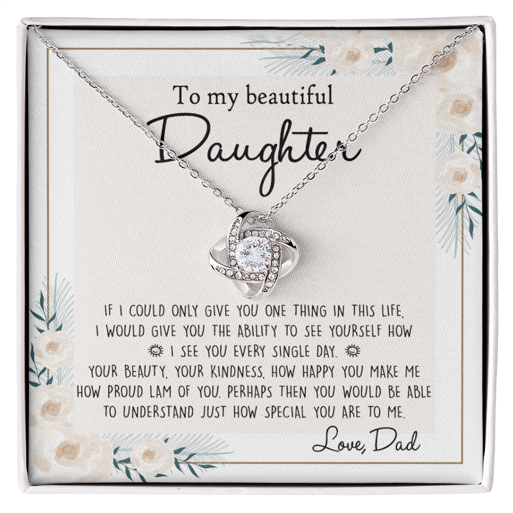 Father To Daughter Gifts Necklace for Daughter Birthday Gift for Her Daughter Graduation Day And Christmas Present For Daughter From Dad Jewelry Gift For Teen Girls, To My Daughter Necklace
