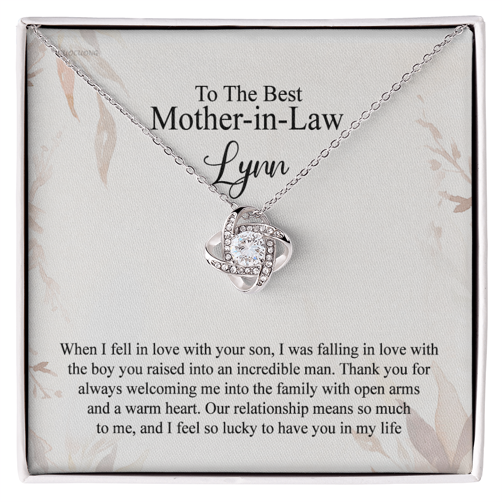 Mother In Law Gift Necklace, To The Best Mother In Law Necklace From Daughter In Law, Personalized Necklace Gift For Mom, Happy Mother's Day Necklace Gift For Mom, Jewelry Gift For Mother In Law
