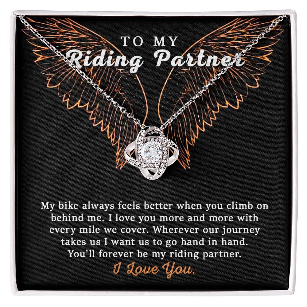 To My Riding Partner Harley Davidson Lovers Cubic Zirconia Necklace Gift, Bikers 175044134915