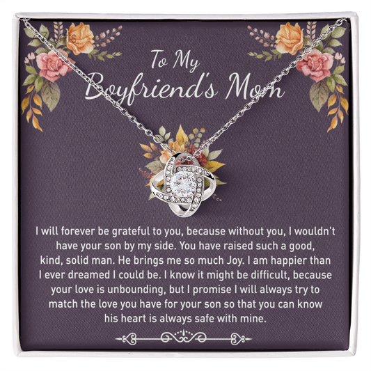Gift Necklace For Boyfriend's Mom, Boyfriend Mom Gift Necklace, To My Boyfriends Mom's Gift, Mother's Day Gift For Boyfriends Mom, Boyfriend Mom Necklace From Girlfriend, To My Mother In Law Gift